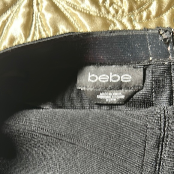 Bebe Black and White Strapless Bodycon Dress - Picture 2 of 9